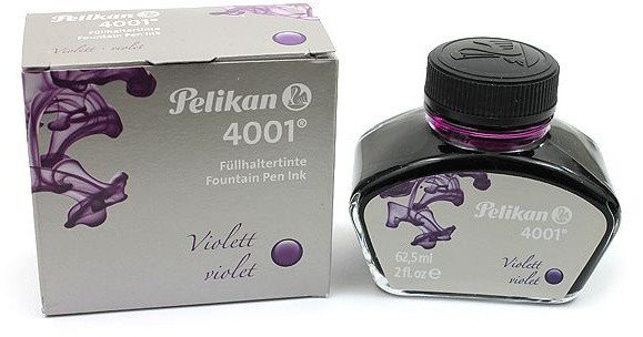 Флакон с чернилами  для ручек перьевых Pelikan INK 4001 76, фиолетовый, 62.5 мл Флакон с чернилами  для ручек перьевых Pelikan INK 4001 76, фиолетовый, 62.5 мл