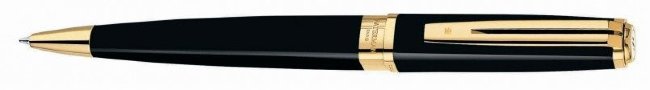 Шариковая ручка Waterman Exception Slim, Black GT Шариковая ручка Waterman Exception Slim, Black GT