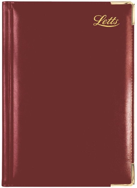 Ежедневник Letts LEXICON A5 недатированный, искусственная кожа, белые страницы, бургунди Ежедневник Letts LEXICON A5 недатированный, искусственная кожа, белые страницы, бургунди