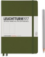Записная книжка Leuchtturm A5 (в точку), 251 стр., твердая обложка, хаки
