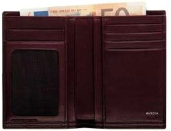 Мужское портмоне с отделением для визиток Aurora Firenze, бордовый