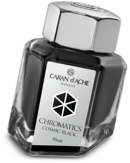Флакон с чернилами Carandache CHROMATICS Cosmic Black (50мл), черный Флакон с чернилами Carandache CHROMATICS Cosmic Black (50мл), черный