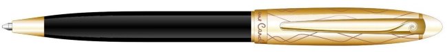 Набор Pierre Cardin шариковая ручка Legend и кремниевая зажигалка черный лак, позолота Набор Pierre Cardin шариковая ручка Legend и кремниевая зажигалка черный лак, позолота