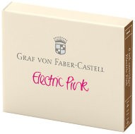 Картриджи для перьевой ручки Graf von Faber-Castell, розовый, перманентные, 6 шт