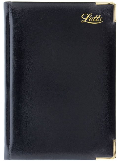 Ежедневник Letts LEXICON A5 недатированный, искусственная кожа, белые страницы, черный Ежедневник Letts LEXICON A5 недатированный, искусственная кожа, белые страницы, черный