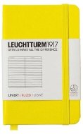 Записная книжка Leuchtturm Mini A7 (нелинованная), 171 стр., твердая обложка, желтая