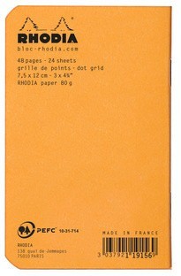 Тетрадь Rhodia Classic, A7, точка, 80 г, оранжевый Тетрадь Rhodia Classic, A7, точка, 80 г, оранжевый