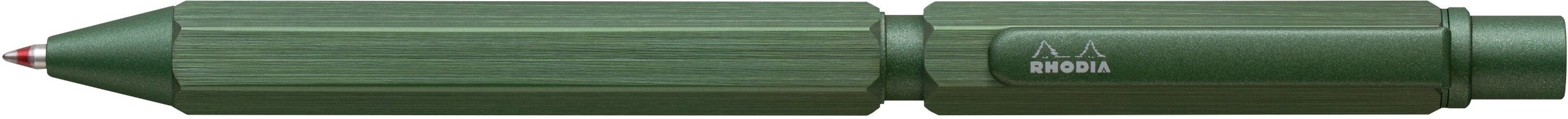 Ручка мультисистемная Rhodia MULTI PEN, 3в1 (черный+красный+кар 0,5), зеленый