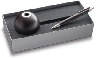 Комплект: Ручка шариковая Lamy 2000 с подставкой, черное дерево