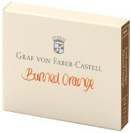 Картриджи для перьевой ручки Graf von Faber-Castell, темно-оранжевый, перманентные, 6 шт