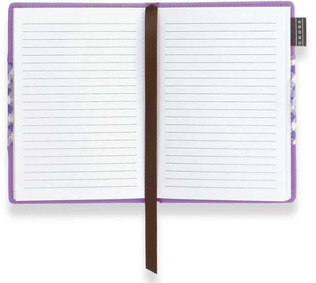 Записная книжка Cross Gingham, с ручкой, фиолетовый