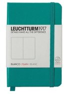 Записная книжка Leuchtturm Mini A7 (нелинованная), 171 стр., твердая обложка, изумрудная