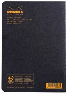 Тетрадь Rhodia Classic, A5, клетка, 80 г, черный Тетрадь Rhodia Classic, A5, клетка, 80 г, черный