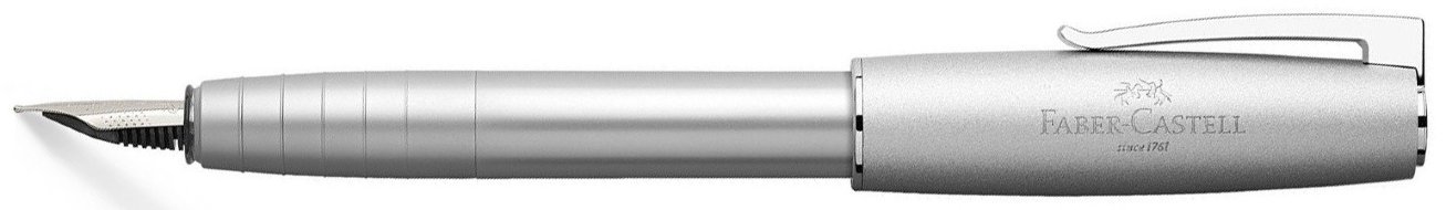 Перьевая ручка Faber-Castell Loom Piano B, EF, F, M, картонная коробка, серебряный