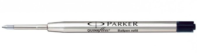 Стержень для шариковой ручки Parker Z08 в тубе QuinkFlow Premium, средний, черный