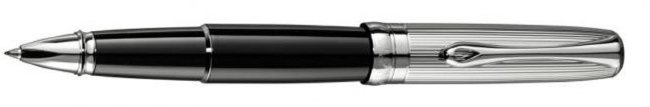 Ручка-роллер Diplomat Excellence Guilloch Chrome Black