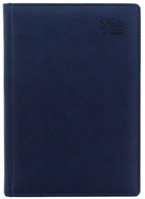 Ежедневник Letts MILANO A5 искусственная кожа, белые страницы, синий Ежедневник Letts MILANO A5 искусственная кожа, белые страницы, синий