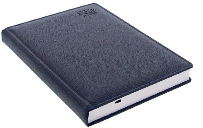 Ежедневник Letts MILANO A5 искусственная кожа, белые страницы, синий Ежедневник Letts MILANO A5 искусственная кожа, белые страницы, синий