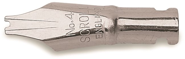 Перо Manuscript Scroll 4 2.5мм полированное Перо Manuscript Scroll 4 2.5мм полированное
