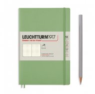 Записная книжка Leuchtturm Paperback В6+ (в точку), 123 стр., мягкая обложка, пастельно-зеленая