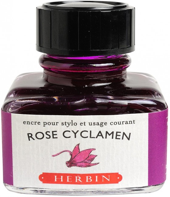 Чернила в банке Herbin, 30 мл, Rose cyclamen Розовый цикламен Чернила в банке Herbin, 30 мл, Rose cyclamen Розовый цикламен