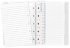 Тетрадь Filofax IMPRESSIONS Pocket 105x144мм 56л линейка, съемные листы, спираль двойная, черный/белый