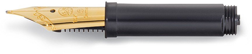 Перо EYEDROPPER B 1.1мм золотое 585 проба с резьбой