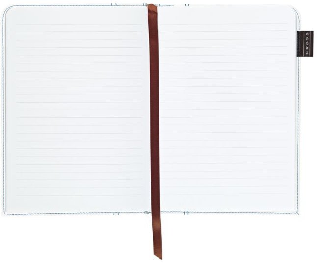 Записная книжка Cross, A5, белая, мини ручка, 250 страниц в линейку