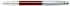 Перьевая ручка Sheaffer 100 Brushed Chrome Plated Cap Red Barrel Nickel CT