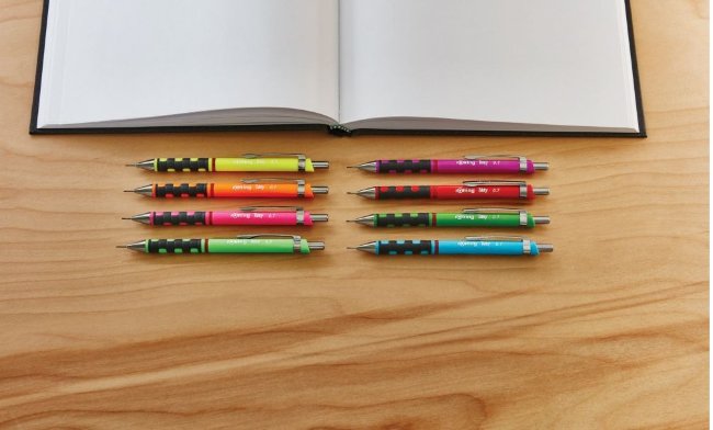 Карандаш механический Rotring Tikky 2007251 0.5мм желтый/неон
