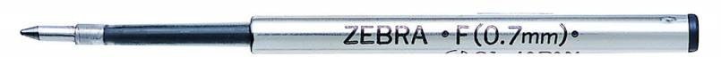 Стержни для шариковых ручек Zebra F 0.7мм, черные чернила (12 штук)