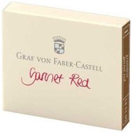 Картриджи для перьевой ручки Graf von Faber-Castell, красный, перманентные, 6 шт