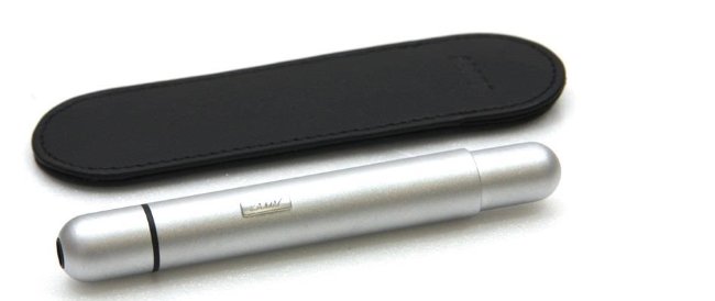 Комплект: Ручка шариковая Pico матовый хром с чехлом Комплект: Ручка шариковая Pico матовый хром с чехлом