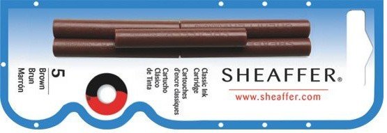 Картриджи с чернилами для перьевых ручек Sheaffer, коричневый