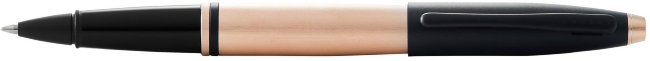 Ручка-роллер Cross Calais Brushed Rose Gold Plate and Black Lacquer