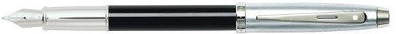 Перьевая ручка Sheaffer 100 Brushed Chrome Plated Cap Black Barrel Nickel CT