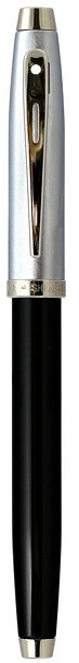 Перьевая ручка Sheaffer 100 Brushed Chrome Plated Cap Black Barrel Nickel CT