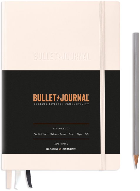 Записная книжка Leuchtturm Bullet Journal второе издание А5 (в точку), 206 стр., твердая обложка, розовая