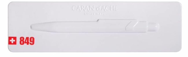 Коробка подарочная Caran d`Ache для ручек, белый металл Коробка подарочная Caran d`Ache для ручек, белый металл