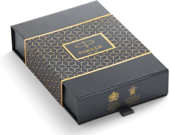 Набор Parker Ingenuity L Black Rubber CT, чехол для ручки, подарочная коробка