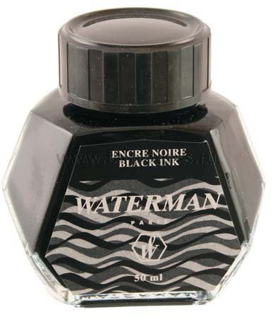 Флакон с чернилами для перьевой ручки Waterman, черный (s0110710) за ...
