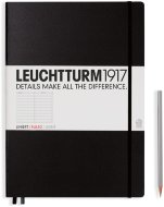 Записная книжка Leuchtturm Master A4+ (в линейку), 235 стр., твердая обложка, черная