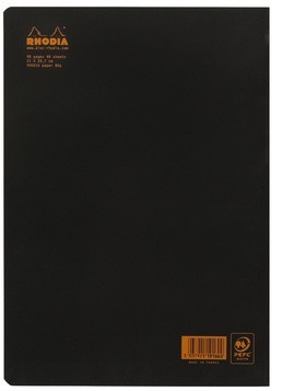 Тетрадь Rhodia Classic, A4, точка, 80 г, черный