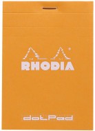 Блокнот Rhodia dotPad №12, 8,5х12 см, точка, 80 г, оранжевый