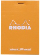 Блокнот Rhodia dotPad №12, 8,5х12 см, точка, 80 г, оранжевый