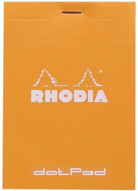 Блокнот Rhodia dotPad №12, 8,5х12 см, точка, 80 г, оранжевый Блокнот Rhodia dotPad №12, 8,5х12 см, точка, 80 г, оранжевый