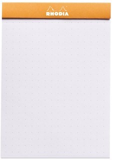 Блокнот Rhodia dotPad №12, 8,5х12 см, точка, 80 г, оранжевый Блокнот Rhodia dotPad №12, 8,5х12 см, точка, 80 г, оранжевый