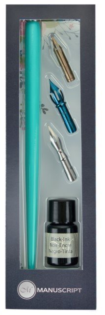 Набор для каллиграфии Manuscript Modern Calligraphy с чернилами, бирюзовый Набор для каллиграфии Manuscript Modern Calligraphy с чернилами, бирюзовый