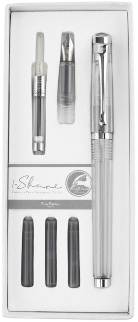 Набор Pierre Cardin I-SHARE ручка - роллер + сменная насадка с пером + конвертер + чернила PCI-001-0 Набор Pierre Cardin I-SHARE ручка - роллер + сменная насадка с пером + конвертер + чернила PCI-001-0