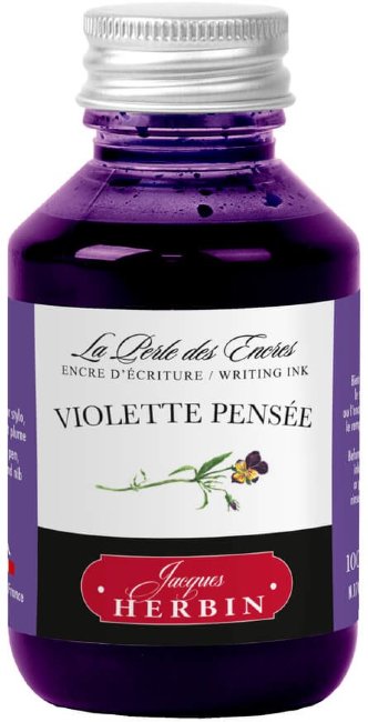 Чернила в банке Herbin, 100 мл, Violette pensée Сине-лиловый Чернила в банке Herbin, 100 мл, Violette pensée Сине-лиловый